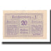 Banknot, Austria, Reichersberg O.Ö. Gemeinde, 20 Heller, paysage, 1920