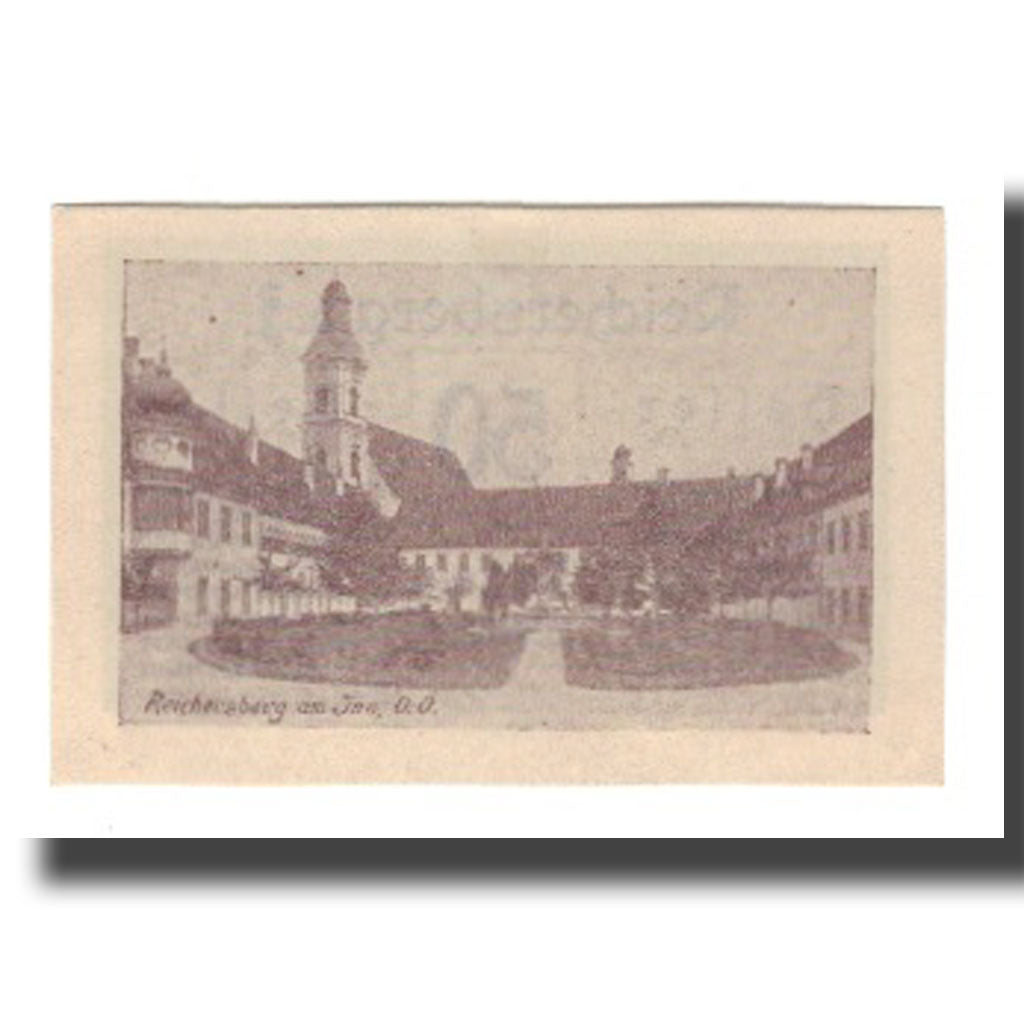 Banconote, Austria, Reichersberg O.Ö. Gemeinde, 50 Heller, Place 2, 1920