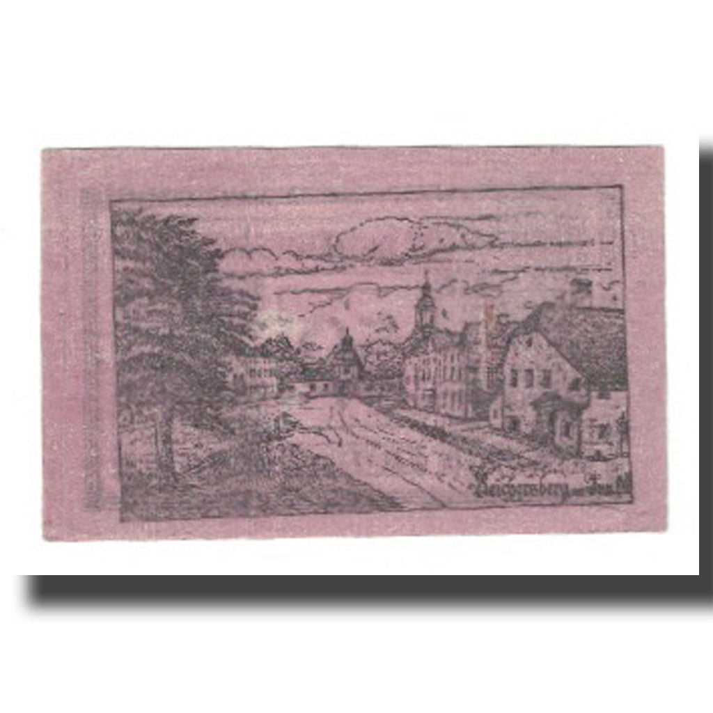 Billete, Austria, Reichersberg O.Ö. Gemeinde, 50 Heller, paysage 6, 1920