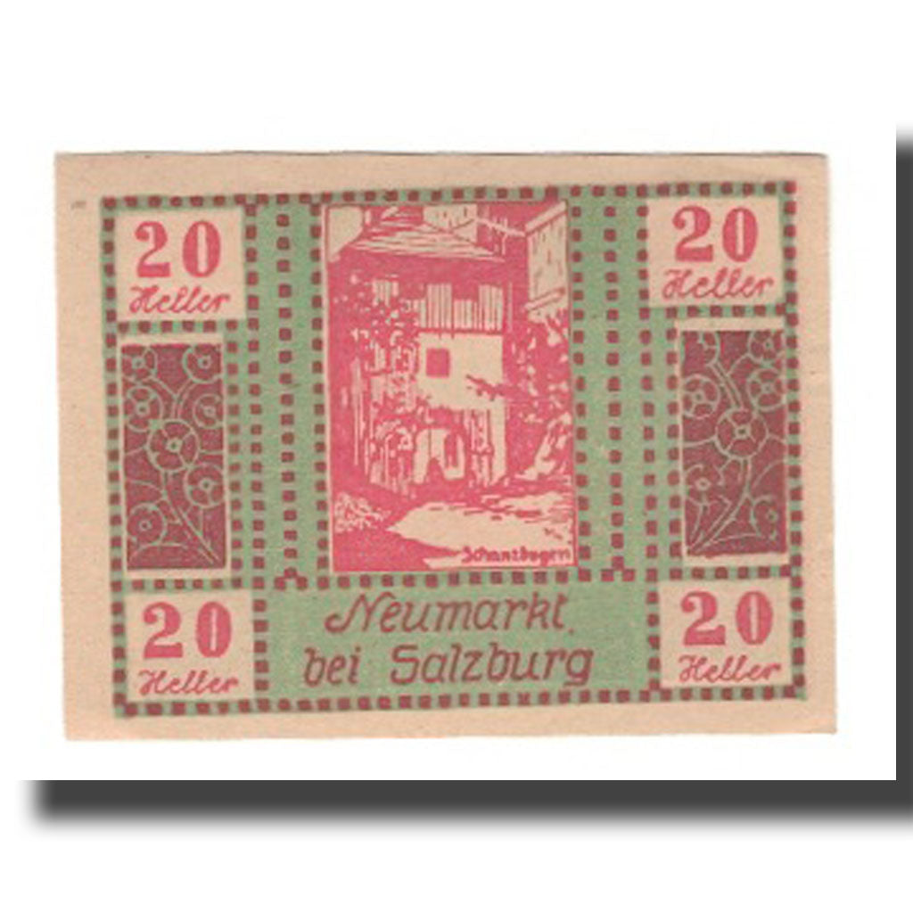 Banknot, Austria, Neumarkt Bei Salzburg Sbg. Gemeinde, 20 Heller, paysage 1