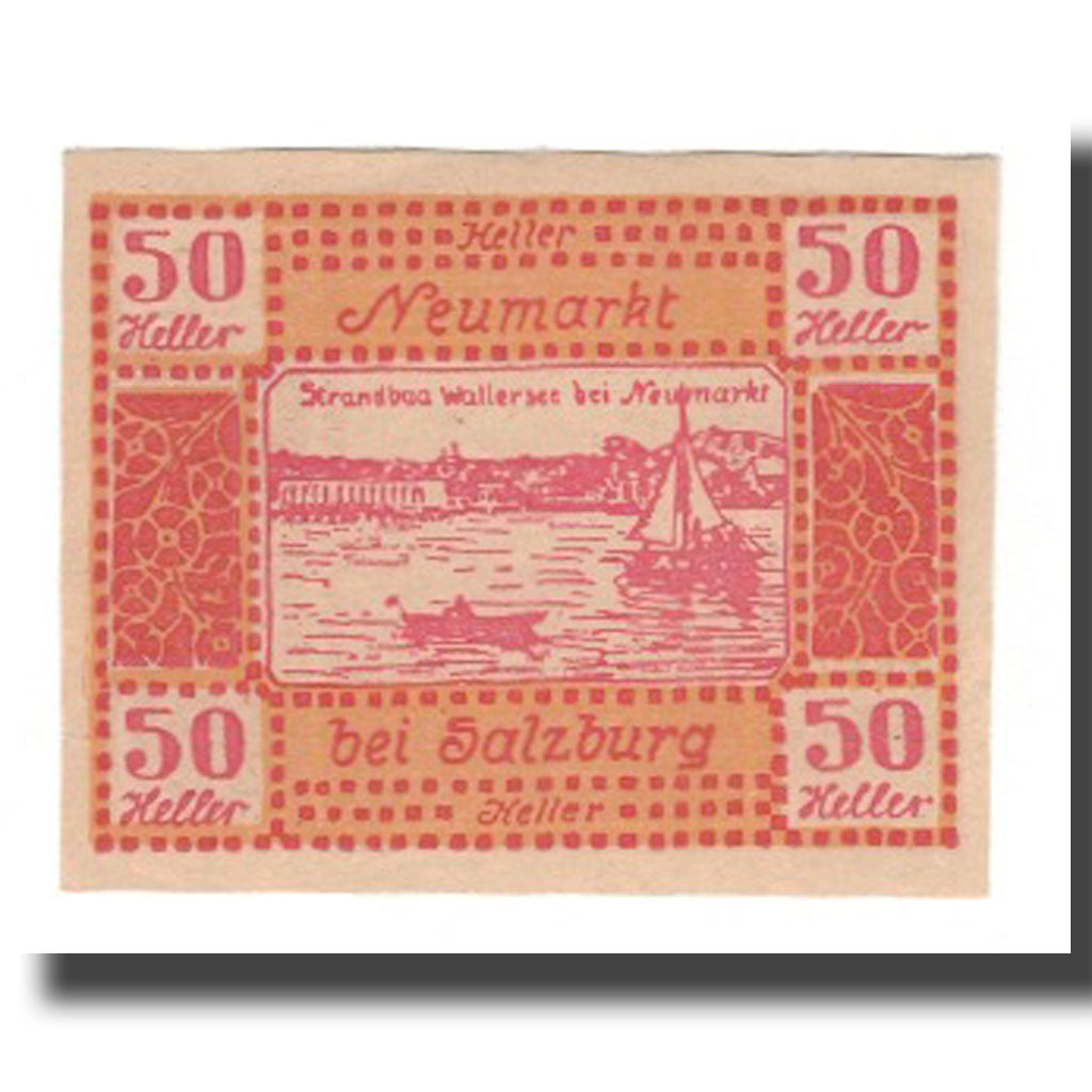 Banconote, Austria, Neumarkt Bei Salzburg Sbg. Gemeinde, 50 Heller, paysage 2