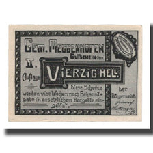 Banconote, Austria, Meggenhofen O.Ö. Gemeinde, 40 Heller, personnage 3, 1921