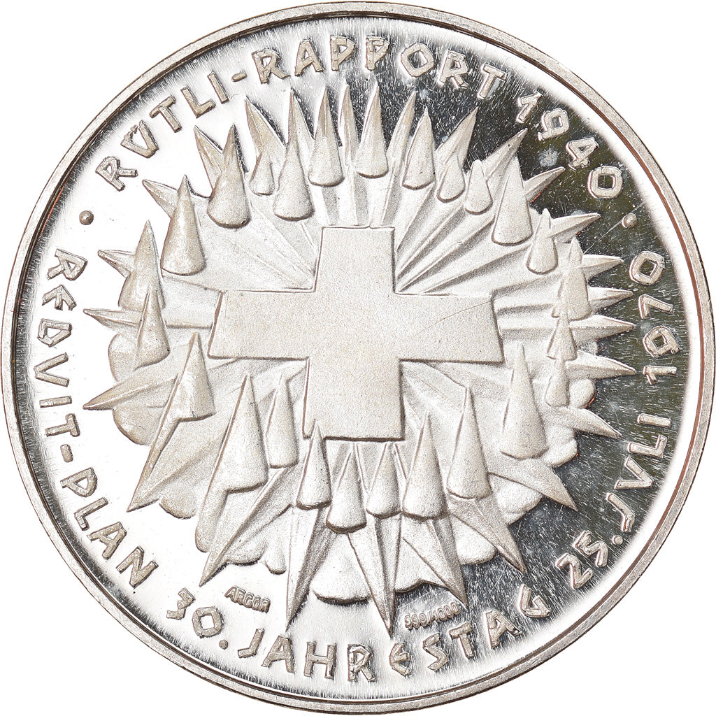 Switzerland, Medal, Général Henri Guisan, Politics, Society, War, 1960