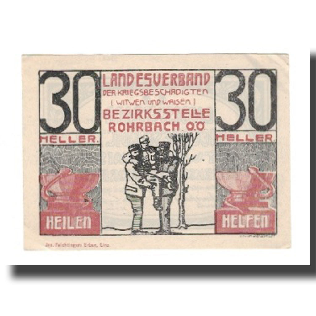Banconote, Austria, Rohrbach O.Ö. Prv. Landesverband der Kriegsbeschädigten