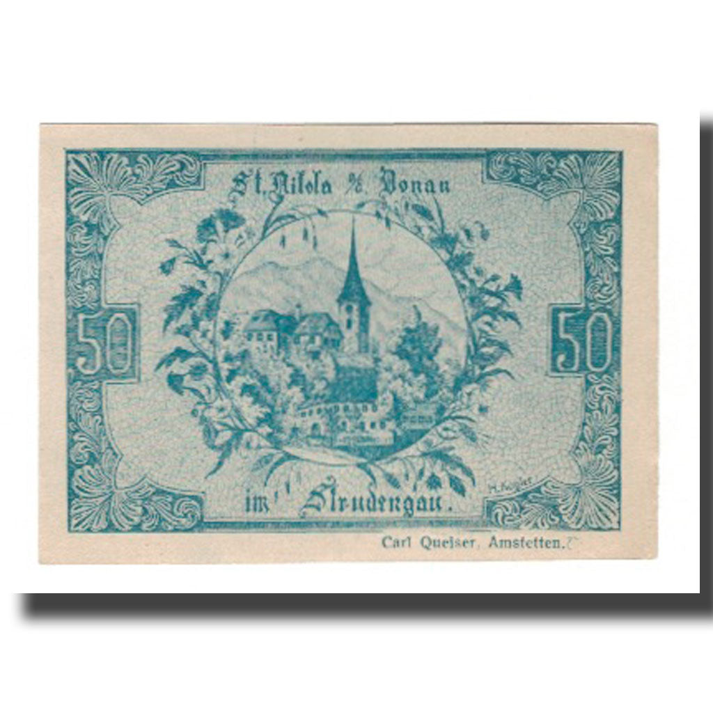 Banknot, Austria, St. Nikola a.d. Donau im Strudengau O.Ö. Marktgemeinde, 50