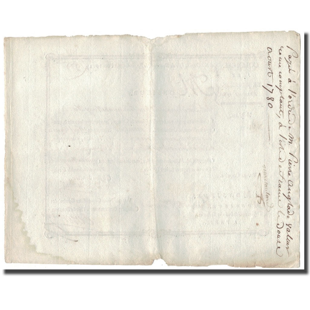 Francia, Traite, Colonies, Isle de Bourbon, 979 Livres Tournois, 1780, SPL-