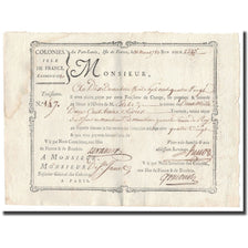 France, Traite, Colonies, Isle de France, 2213 Livres Tournois, 1780, SUP
