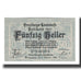 Billet, Autriche, Vorarlberger Landeskasse Vorarlberg Land, 50 Heller, valeur