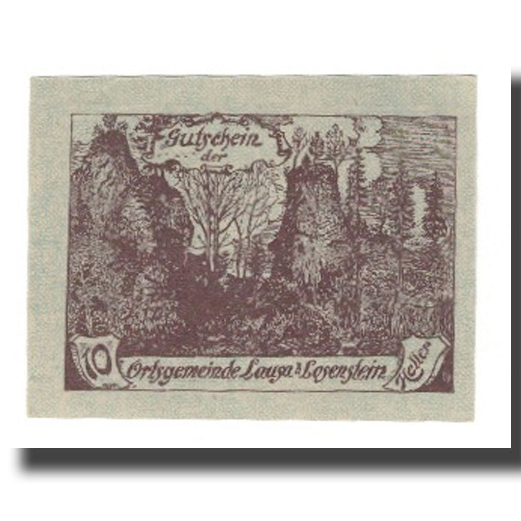 Geldschein, Österreich, Lausa bei Losenstein O.Ö. Ortsgemeinde, 10 Heller