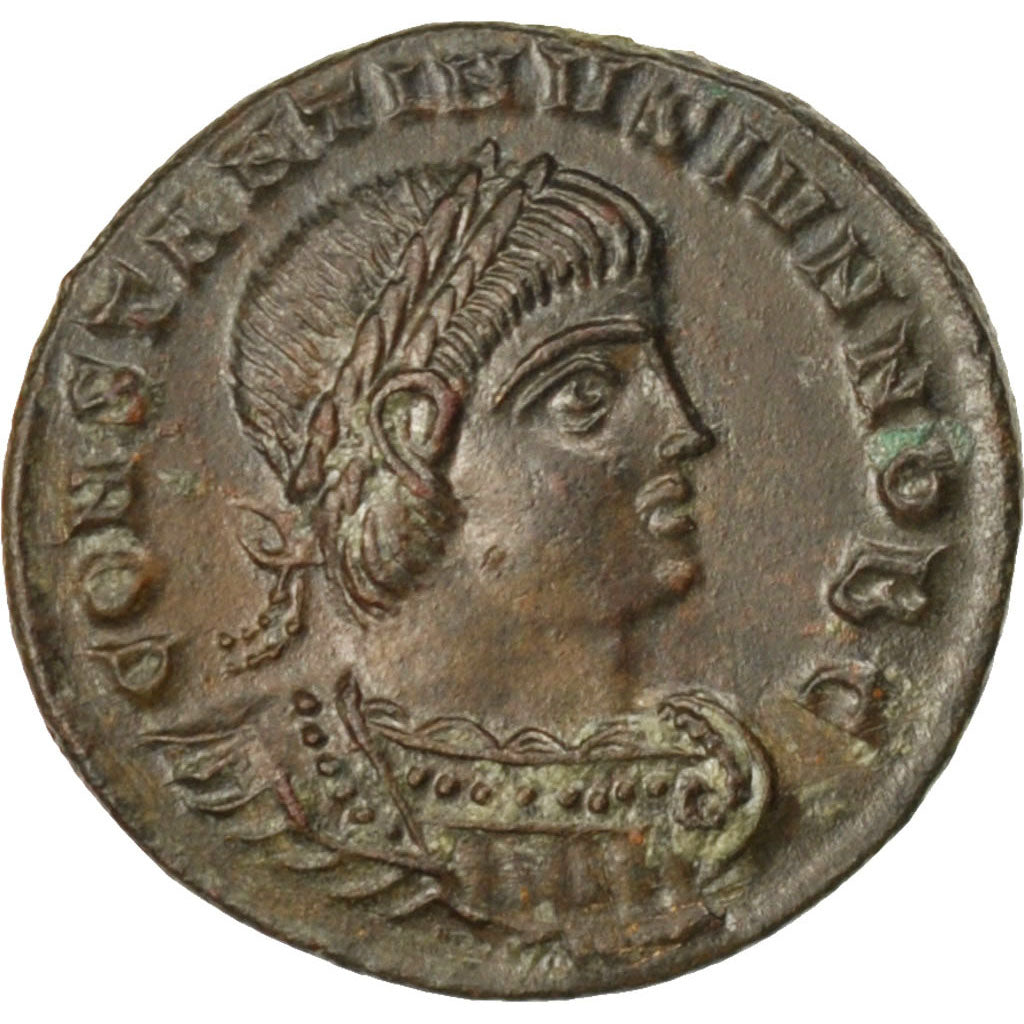 Constantine II, Nummus, Aquileia, AU(55-58), Copper, Cohen #122, 2.40