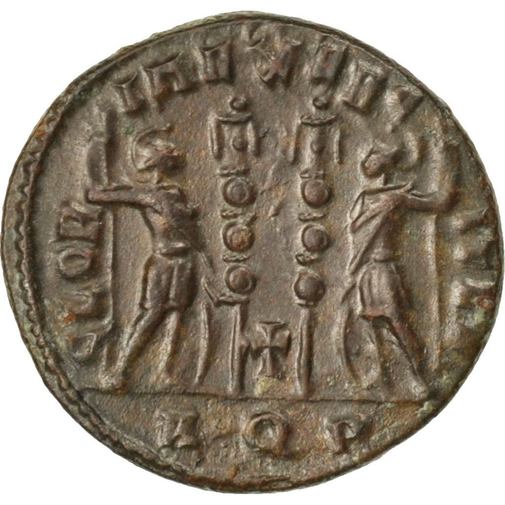 Constantine II, Nummus, Aquileia, AU(55-58), Copper, Cohen #122, 2.40
