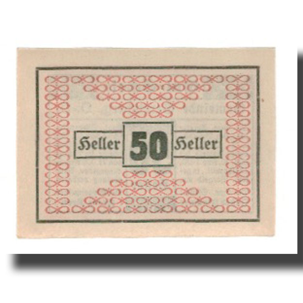 Banknot, Austria, Geretsberg O.Ö. Gemeinde, 50 Heller, valeur faciale, 1920