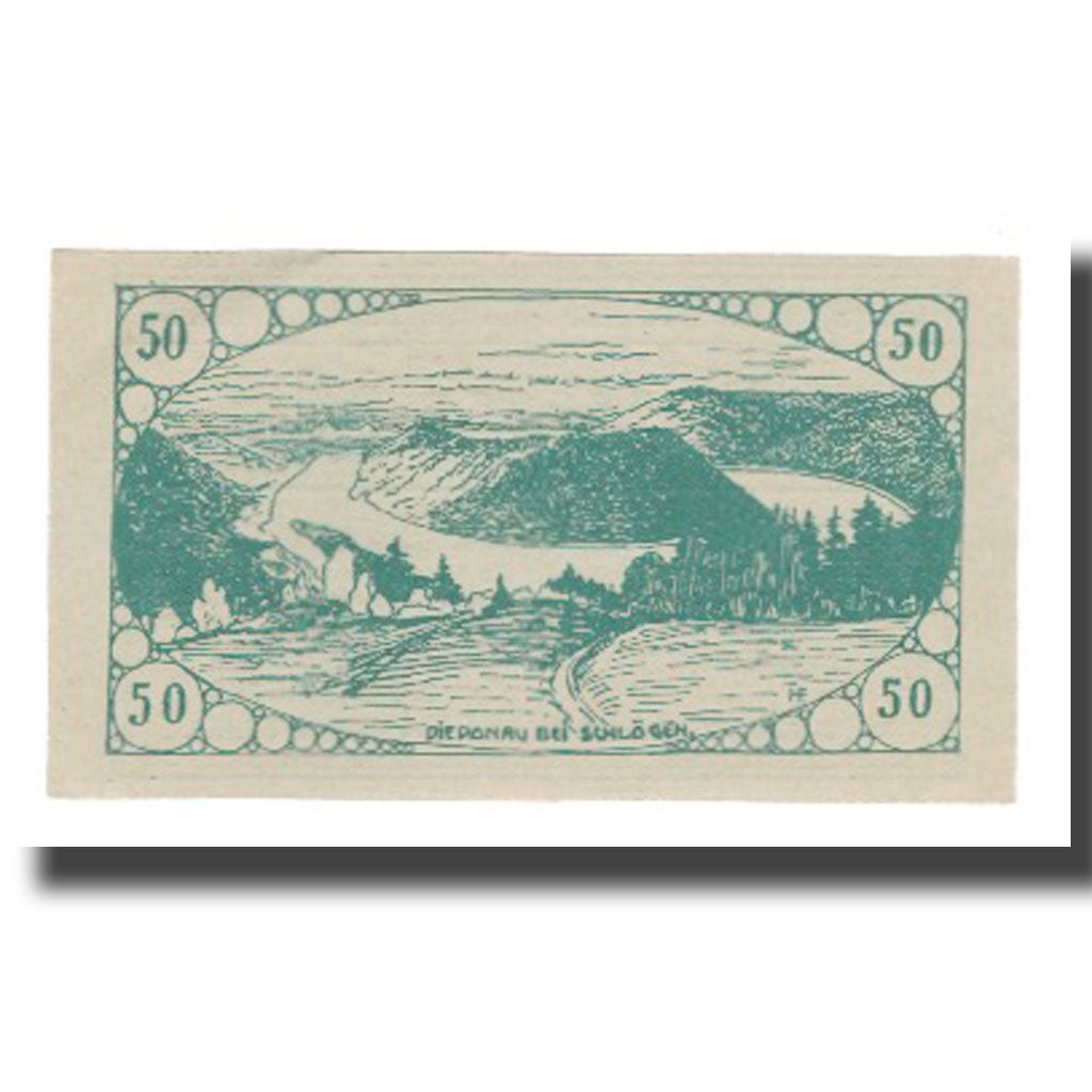 Banknot, Austria, Haibach Bei Aschach a.d. O.Ö. Gemeinde, 50 Heller, paysage