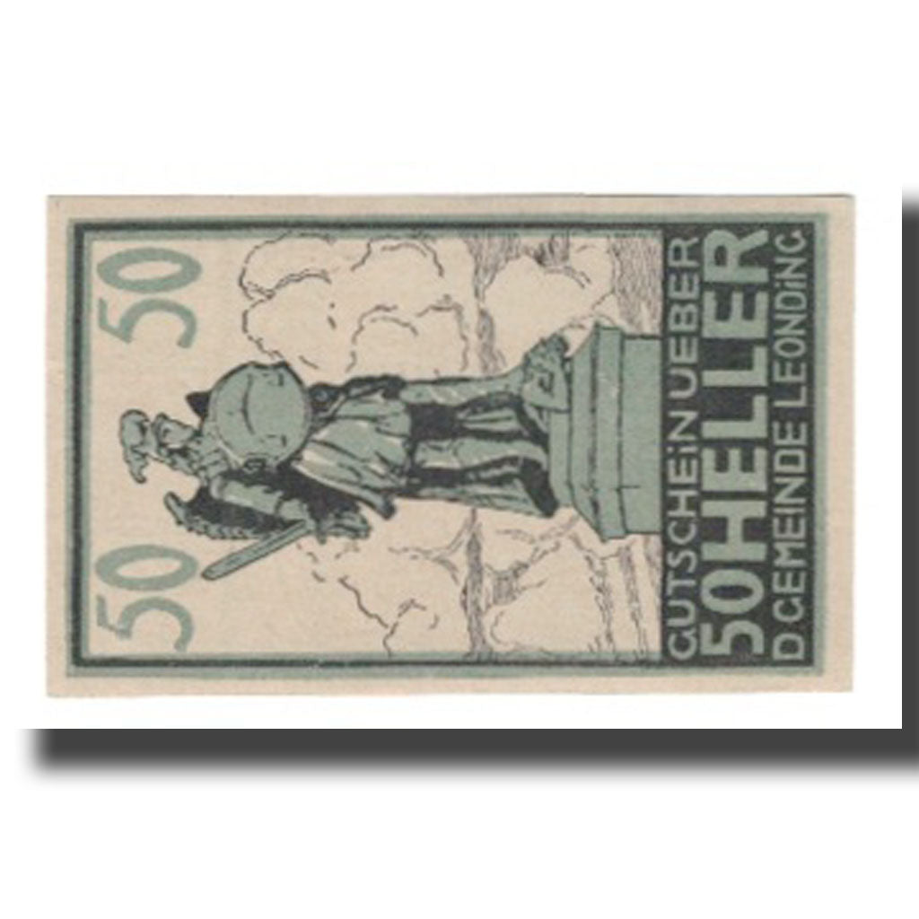 Banknot, Austria, Leonding O.Ö. Gemeinde, 50 Heller, Texte, Undated, AU(55-58)