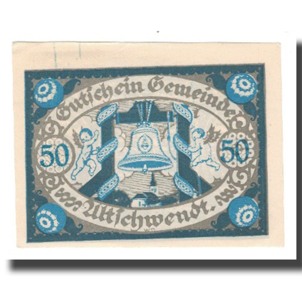 Banknot, Austria, Altschwendt O.Ö. Gemeinde, 50 Heller, Texte 2, 1920, Undated