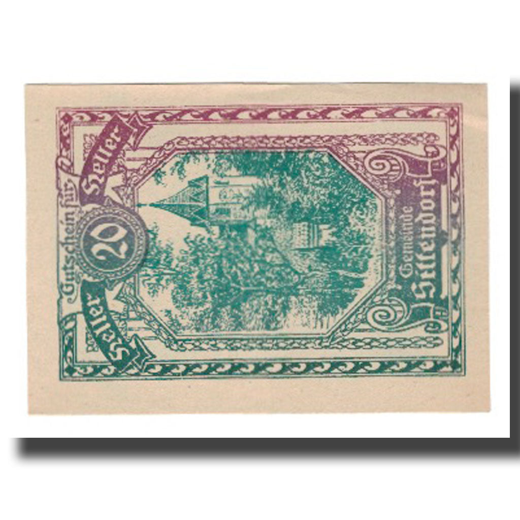Geldschein, Österreich, Sittendorf N.Ö. Gemeinde, 20 Heller, Texte 2, VZ