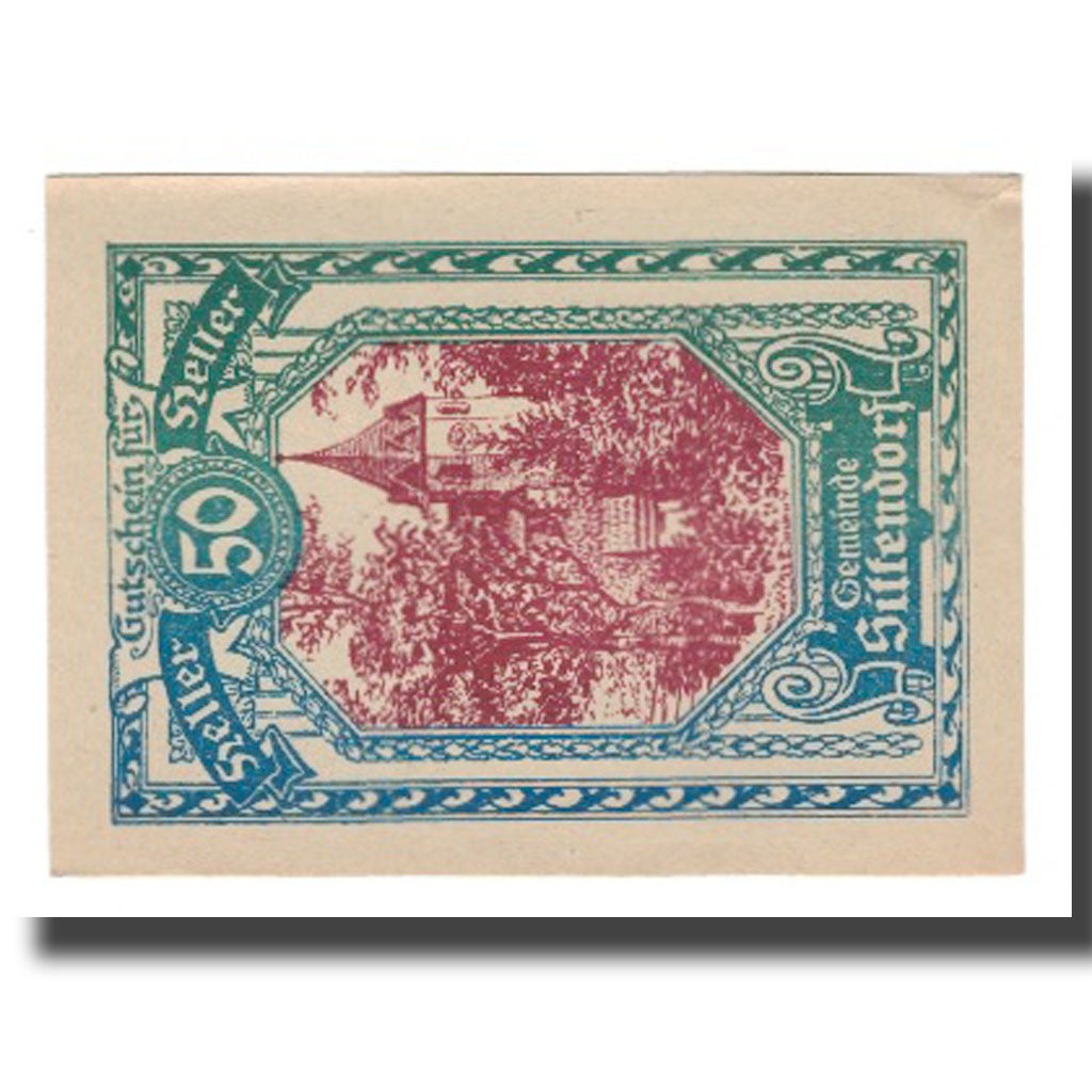 Banconote, Austria, Sittendorf N.Ö. Gemeinde, 50 Heller, Texte  5, SPL-