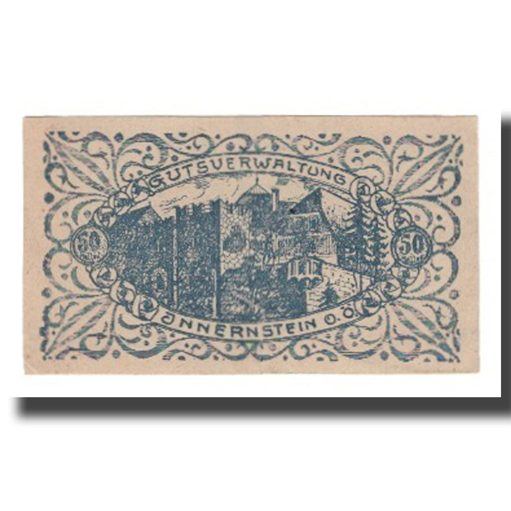 Geldschein, Österreich, Innernstein Prv. Gutsverwaltung Innernstein, 50 Heller