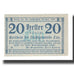Banknote, Austria, Linz O.Ö. Stadtgemeinde, 20 Heller, texte 1, 1920