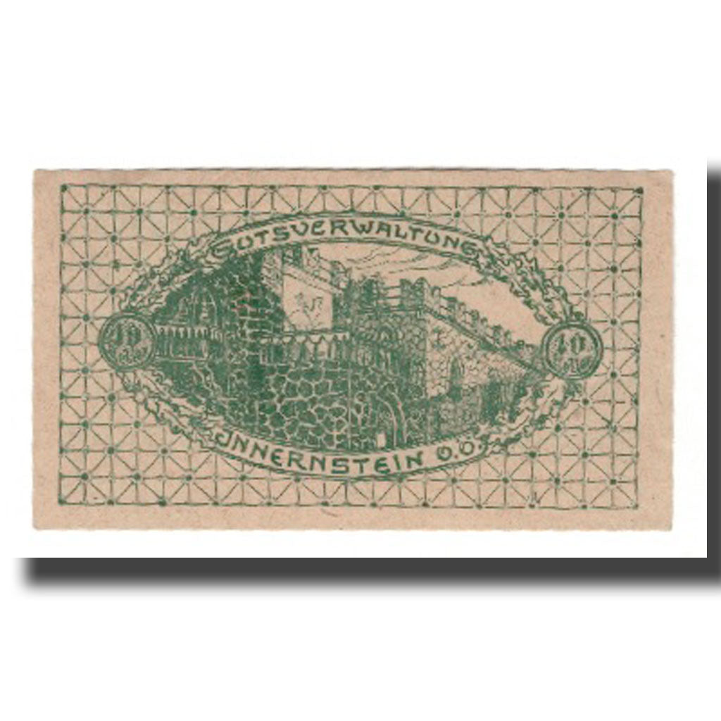 Geldschein, Österreich, Innernstein Prv. Gutsverwaltung Innernstein, 10 Heller