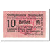 Geldschein, Österreich, Innsbruck Tirol Stadtgemeinde, 10 Heller, N.D, 1919