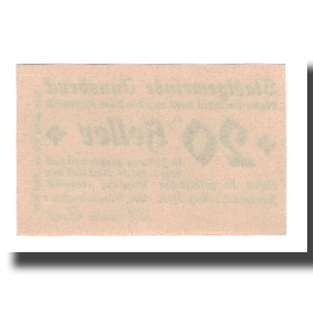 Geldschein, Österreich, Innsbruck Tirol Stadtgemeinde, 20 Heller, N.D, 1919