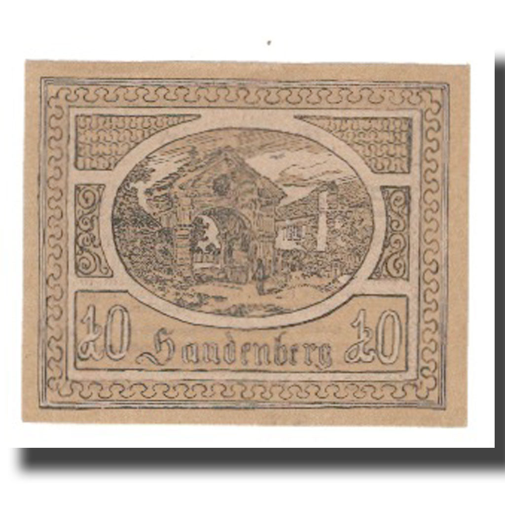 Geldschein, Österreich, Handenberg O.Ö. Gemeinde, 10 Heller, Texte, 1920
