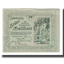 Banconote, Austria, Hallstatt O.Ö. Marktgemeinde, 20 Heller, Texte 2, 1920