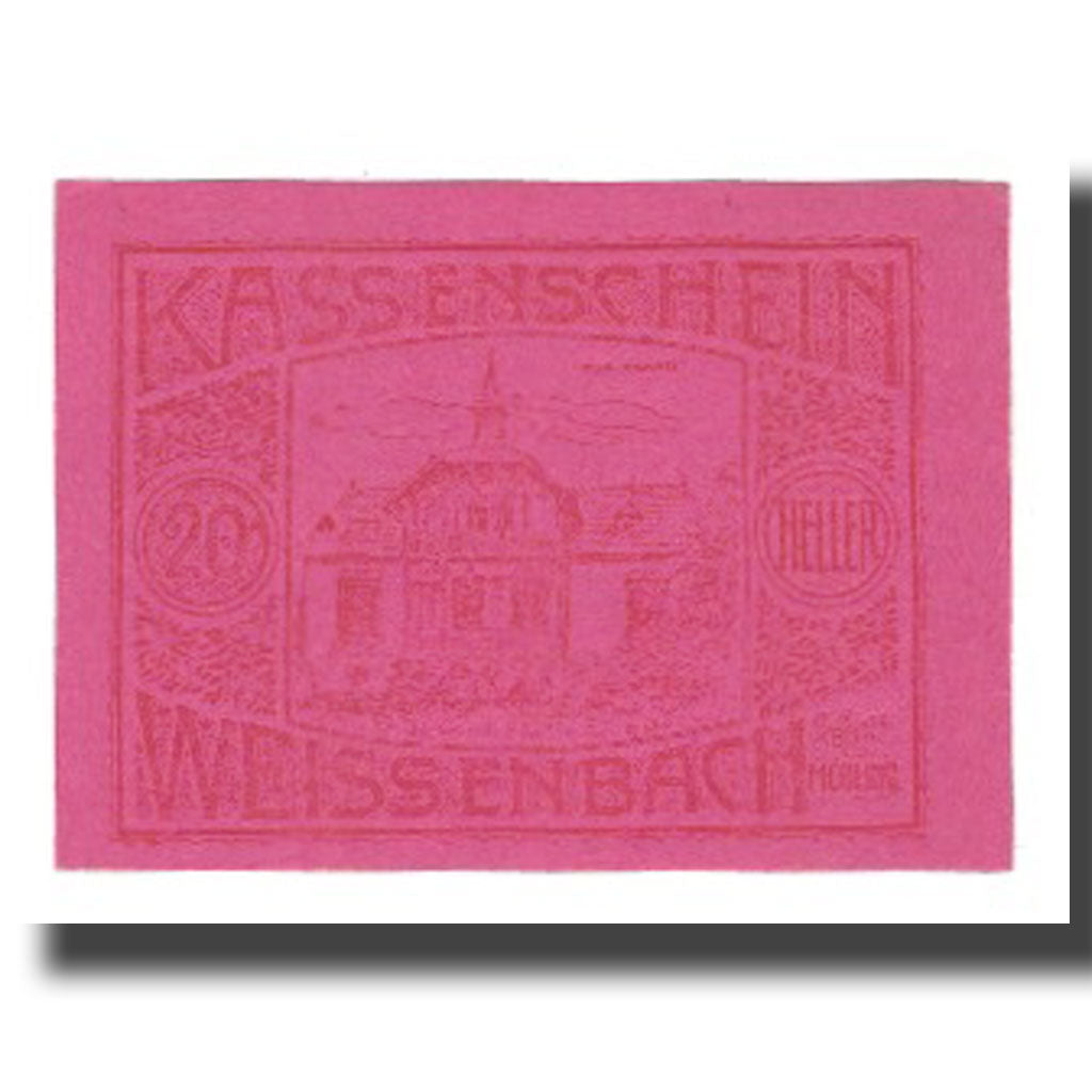 Banconote, Austria, Weissenbach bei Mödling N.Ö. Gemeinde, 20 Heller, texte 1