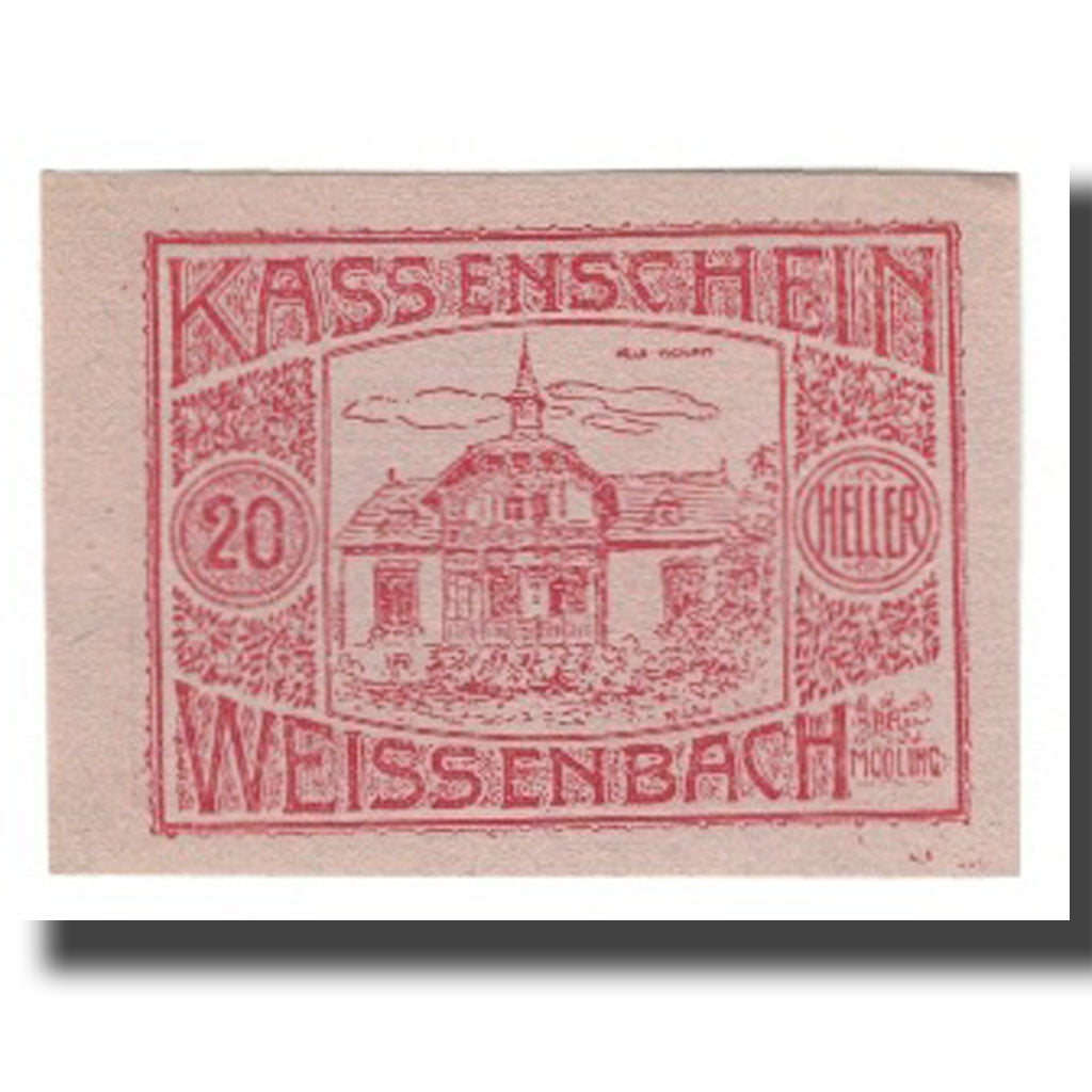 Geldschein, Österreich, Weissenbach bei Mödling N.Ö. Gemeinde, 20 Heller