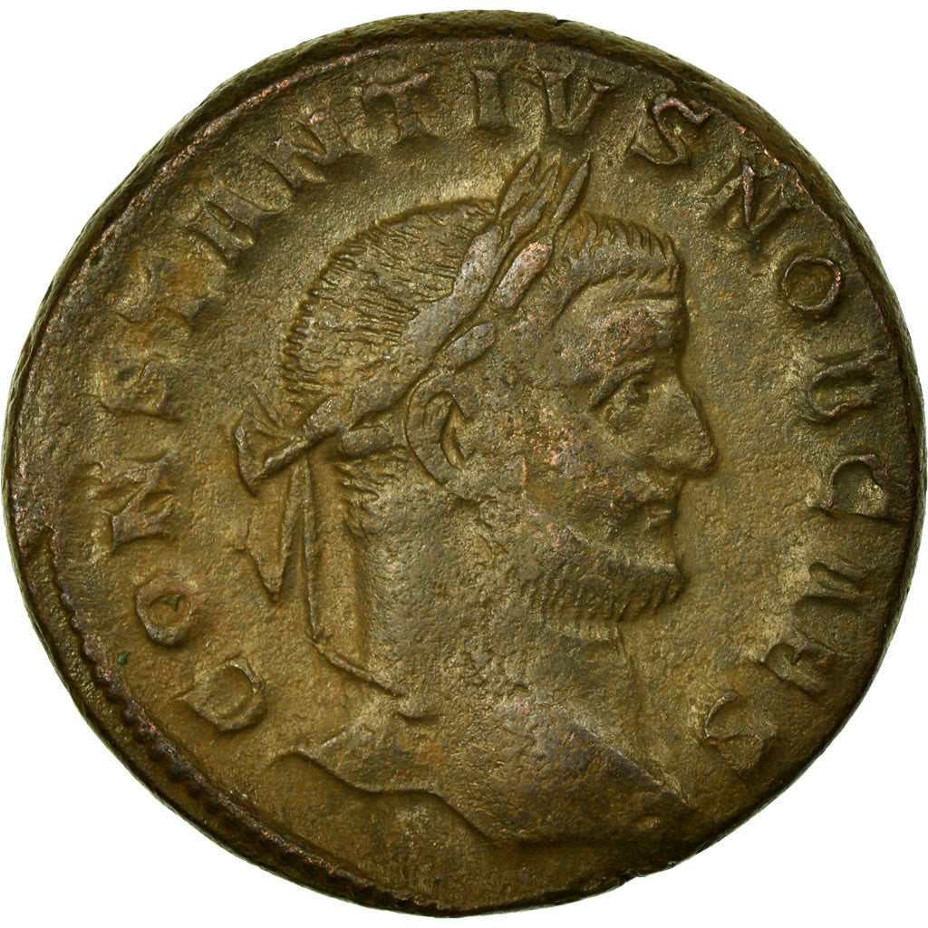 Coin, Constantius I, Follis, EF(40-45), Copper, Cohen:107