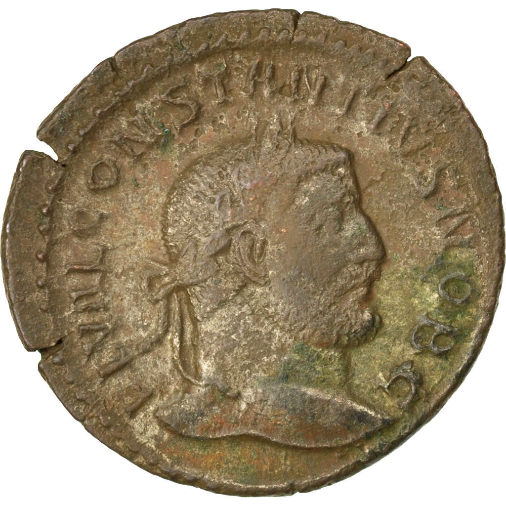 Constantius I, Follis, EF(40-45), Copper, Cohen #89, 8.90
