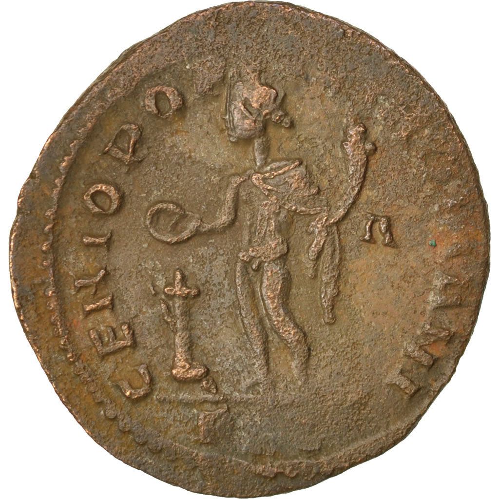 Constantius I, Follis, EF(40-45), Copper, Cohen #120, 9.40