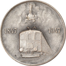Switzerland, Medal, Centenaire des Chemins de Fer Suisses, Railway, 1947