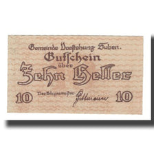 Banknote, Austria, Suben O.Ö. Gemeinde Vorstehung, 10 Heller, valeur faciale 1