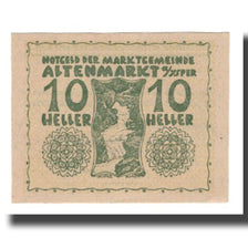 Nota, Áustria, Altenmarkt a.d. Ysper N.Ö. Gemeinde, 10 Heller, Texte, 1921