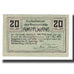 Nota, Áustria, Ampflwang O.Ö. Gemeinde, 20 Heller, Mine 1, 1920, 1920-12-31