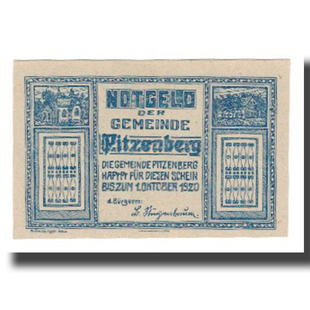 Geldschein, Österreich, Pitzenberg O.Ö. Gemeinde, 20 Heller, paysan, 1920