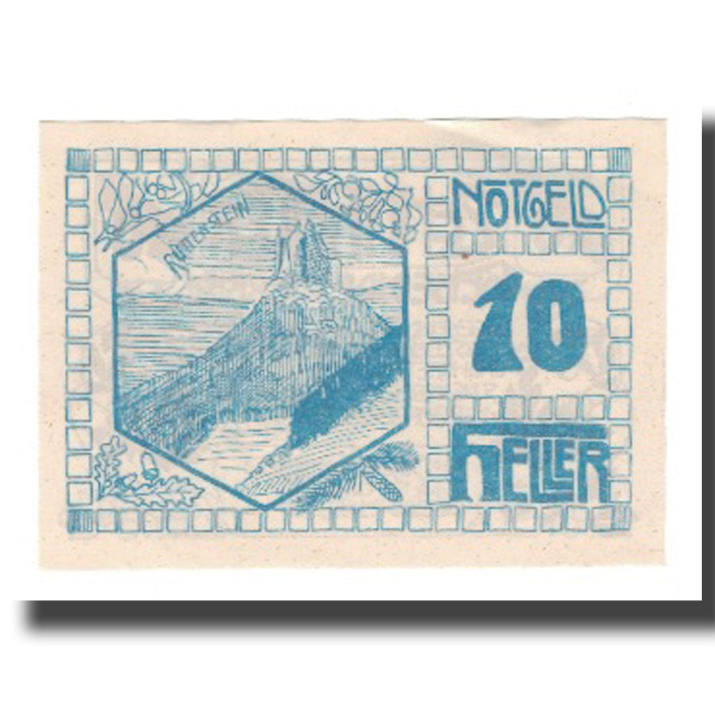 Geldschein, Österreich, Pierbach O.Ö. Gemeinde, 10 Heller, paysage, 1921, VZ