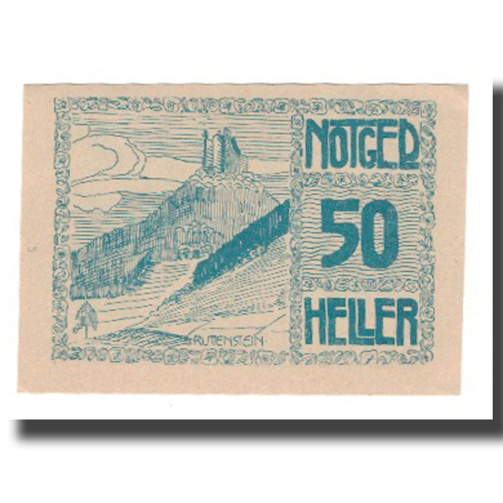 Banknot, Austria, Pierbach O.Ö. Gemeinde, 50 Heller, paysage 2, 1921, Undated
