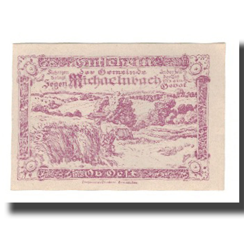 Geldschein, Österreich, Michaelnbach O.Ö. Gemeinde, 20 Heller, paysage, 1920