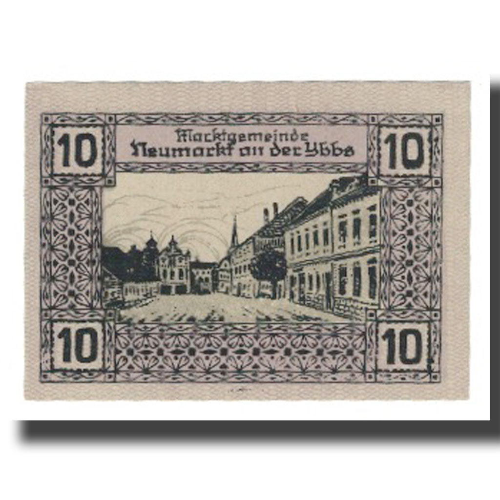 Geldschein, Österreich, Neumarkt an der Ybbs N.Ö. Marktgemeinde, 10 Heller