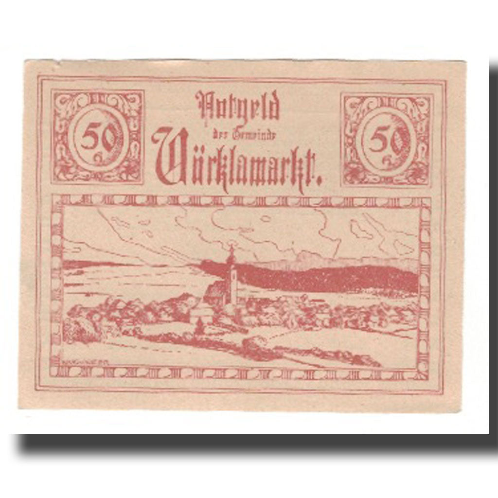 Banknote, Austria, Vöcklamarkt O.Ö. Gemeinde, 50 Heller, Texte 2, 1920