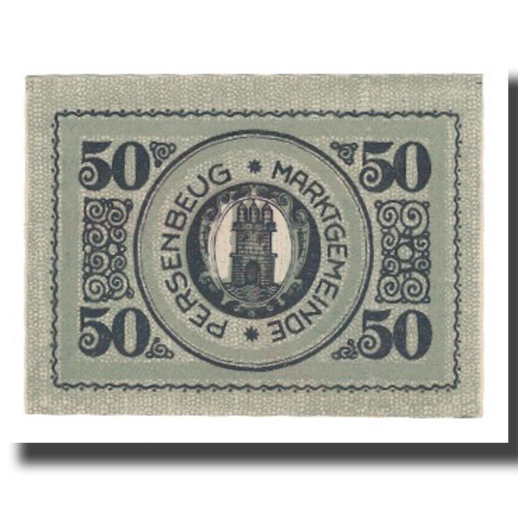 Banknot, Austria, Persenbeug N.Ö. Marktgemeinde, 50 Heller, tour, 1920