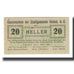 Banknot, Austria, Gmünd N.Ö. Stadtgemeinde, 20 Heller, texte 1, 1920