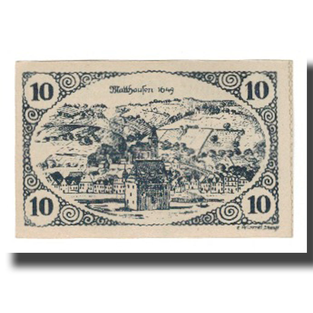 Banconote, Austria, Mauthausen O.Ö. Marktgemeinde, 10 Heller, paysage, SPL-