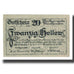Banknote, Austria, Mauthausen O.Ö. Marktgemeinde, 20 Heller, paysage 1