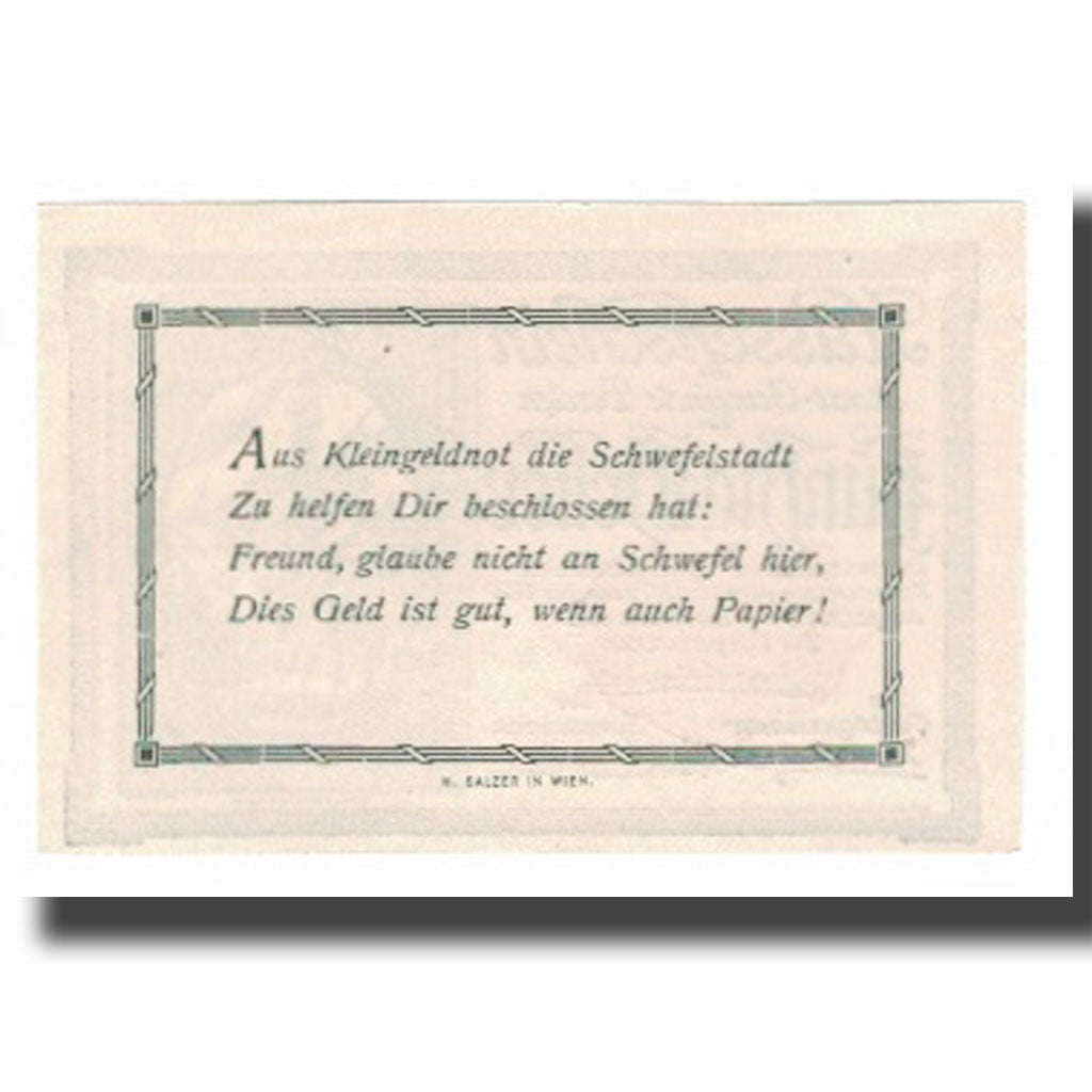 Banknot, Austria, Baden Stadtgemeinde, 50 Heller, Texte 2, 1920, 1920-12-31