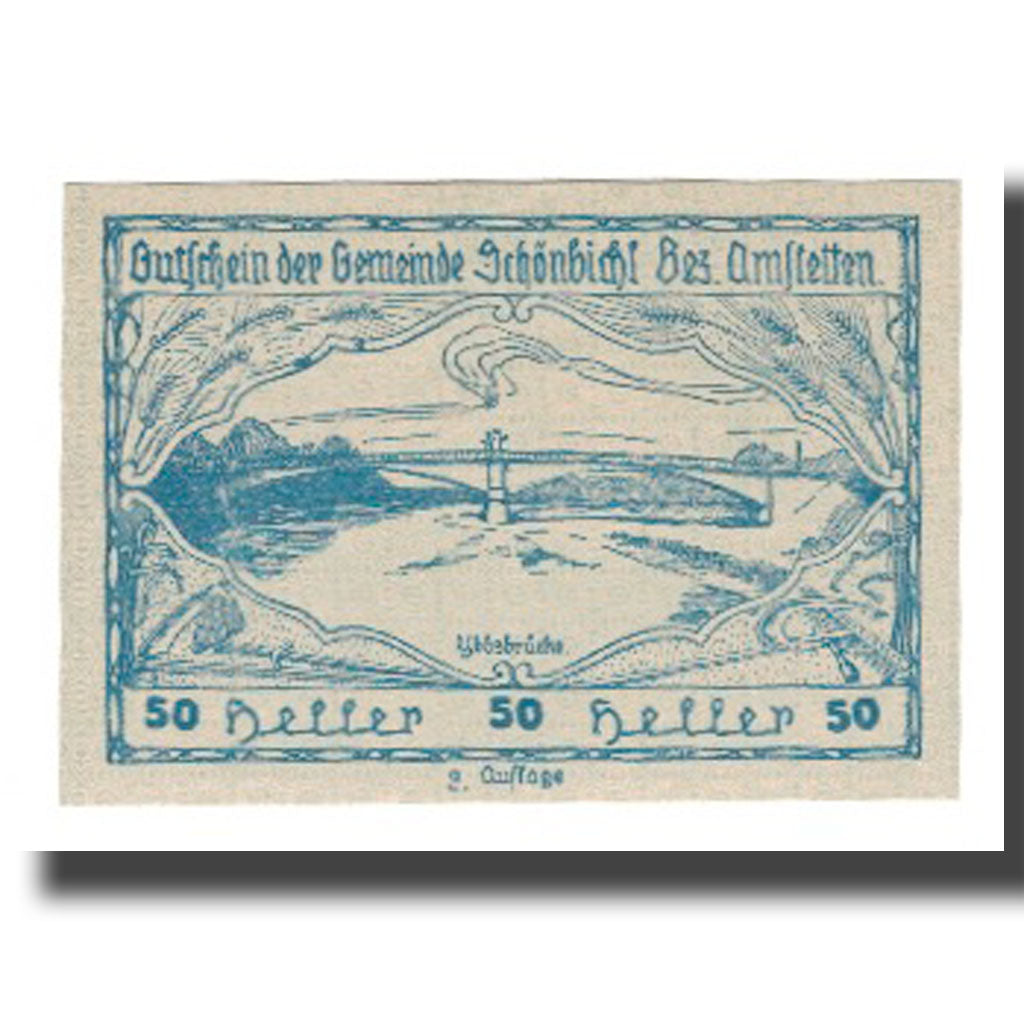 Banknote, Austria, Schönbichl N.Ö. Gemeinde, 50 Heller, paysage 2, 1920