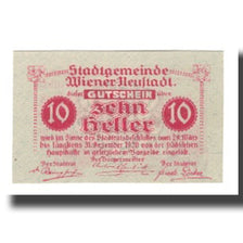 Banconote, Austria, Wiener Neustadt N.Ö. Stadtgemeinde, 10 Heller, valeur